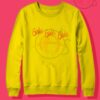 Girl Girl Girl Tumblr Yellow Crewneck Sweatshirt