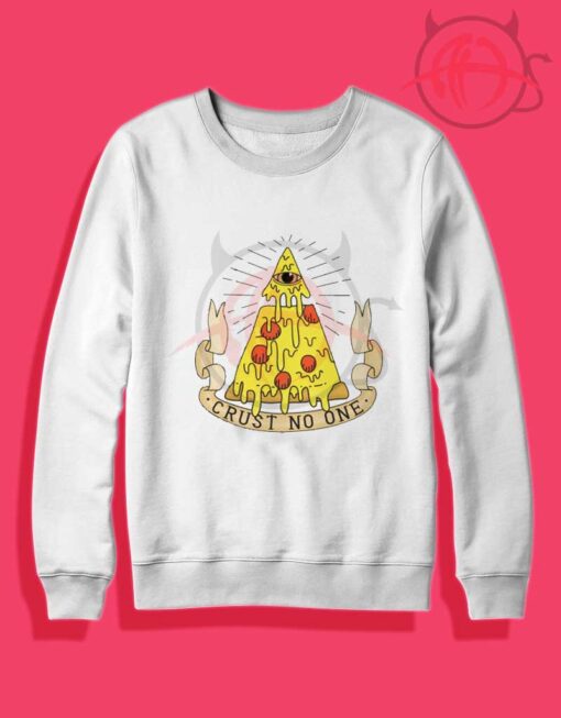 Crust No One Pizza Crewneck Sweatshirt