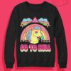 GO TO HELL Unicorn Rainbow Crewneck Sweatshirt