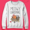 Cat Holiday Pun Crewneck Sweatshirt