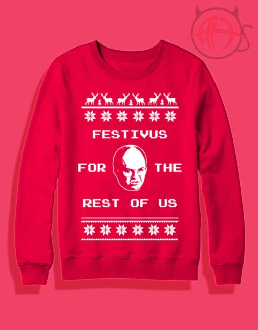 Festivus Ugly Holiday Crewneck Sweatshirt