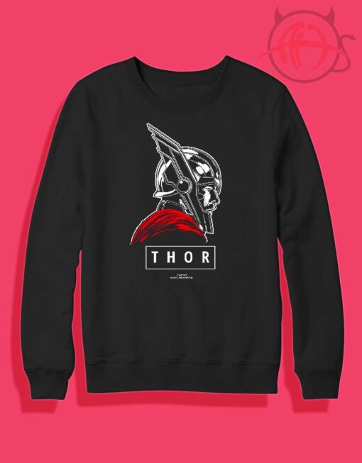 Thor Ragnarok God Graphic Crewneck Sweatshirt