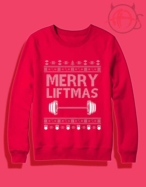 Merry Liftmas Ugly Crewneck Sweatshirt