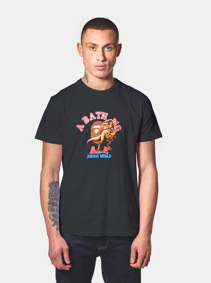 bape jurassic world tee