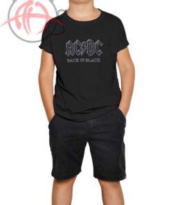ACDC Black in Black Youth T Shirt