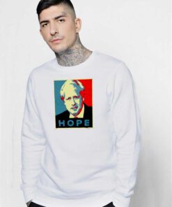 Boris Johnson Hope Vector Retro Sweatshirt