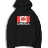 Vintage Canada Flag Maple Leaf Logo Hoodie