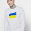 Pray For Ukraine Watercolor Sweatshirt