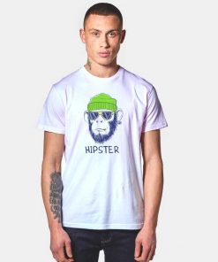 Hipster Beanie Monkey T Shirt