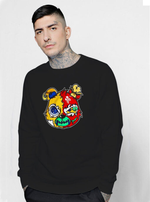 Horror Bear 90S Sneaker Sweatshirt