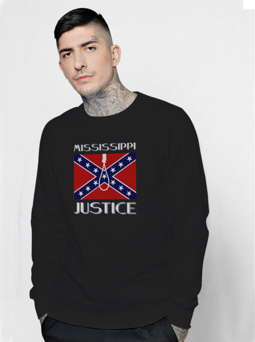 Mississippi Justice Confederate Flag Sweatshirt