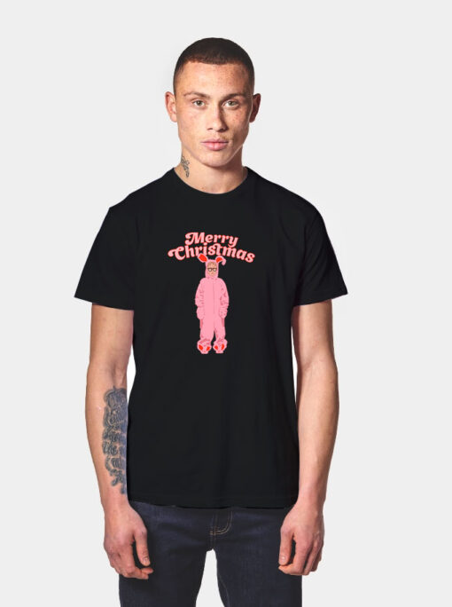 Merry Christmas Ralphie Pink Bunny T Shirt